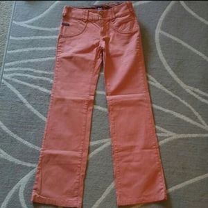 Dolce & Gabbana Orange Sateen Jean Style Sexy Pant